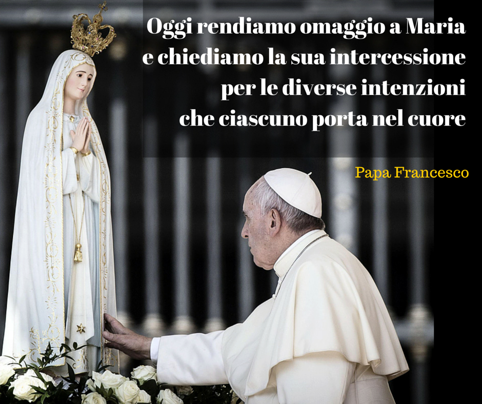 Papa Francesco e la Madonna Immacolata